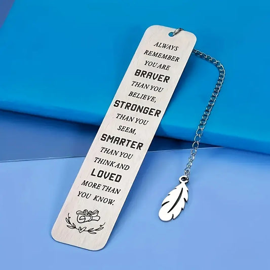 Inspirational Stainless Steel Bookmark