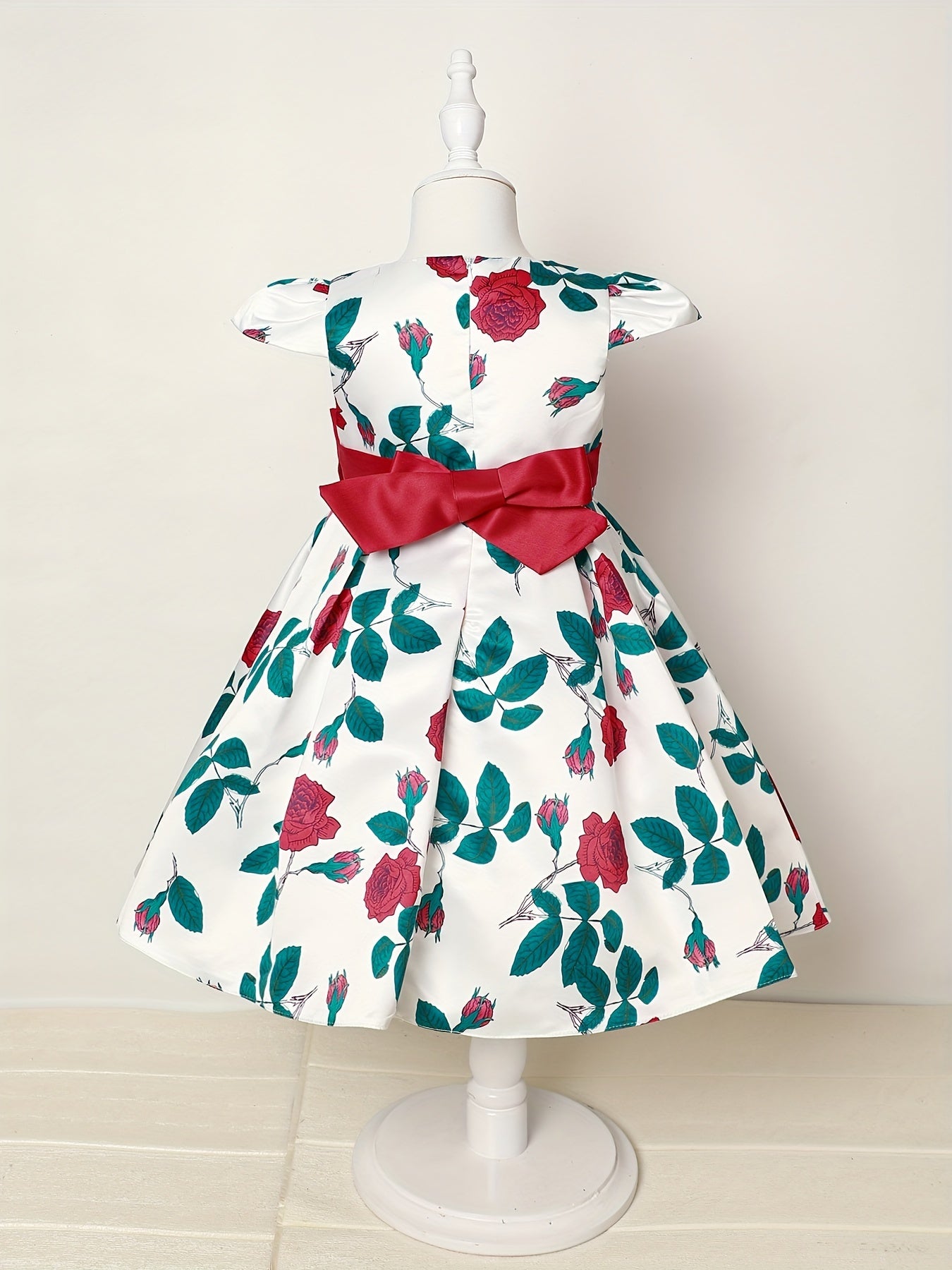 Children Eden 3-10 Years Girls Rose Print Dress