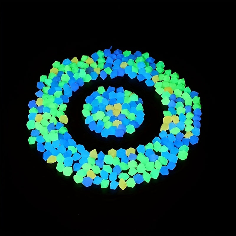 1000pcs/bag Garden Gardening Aquarium Viewing Fluorescent Small Gravel Broken Vase Hourglass Luminous Sand Fluorescent Particles, 25g