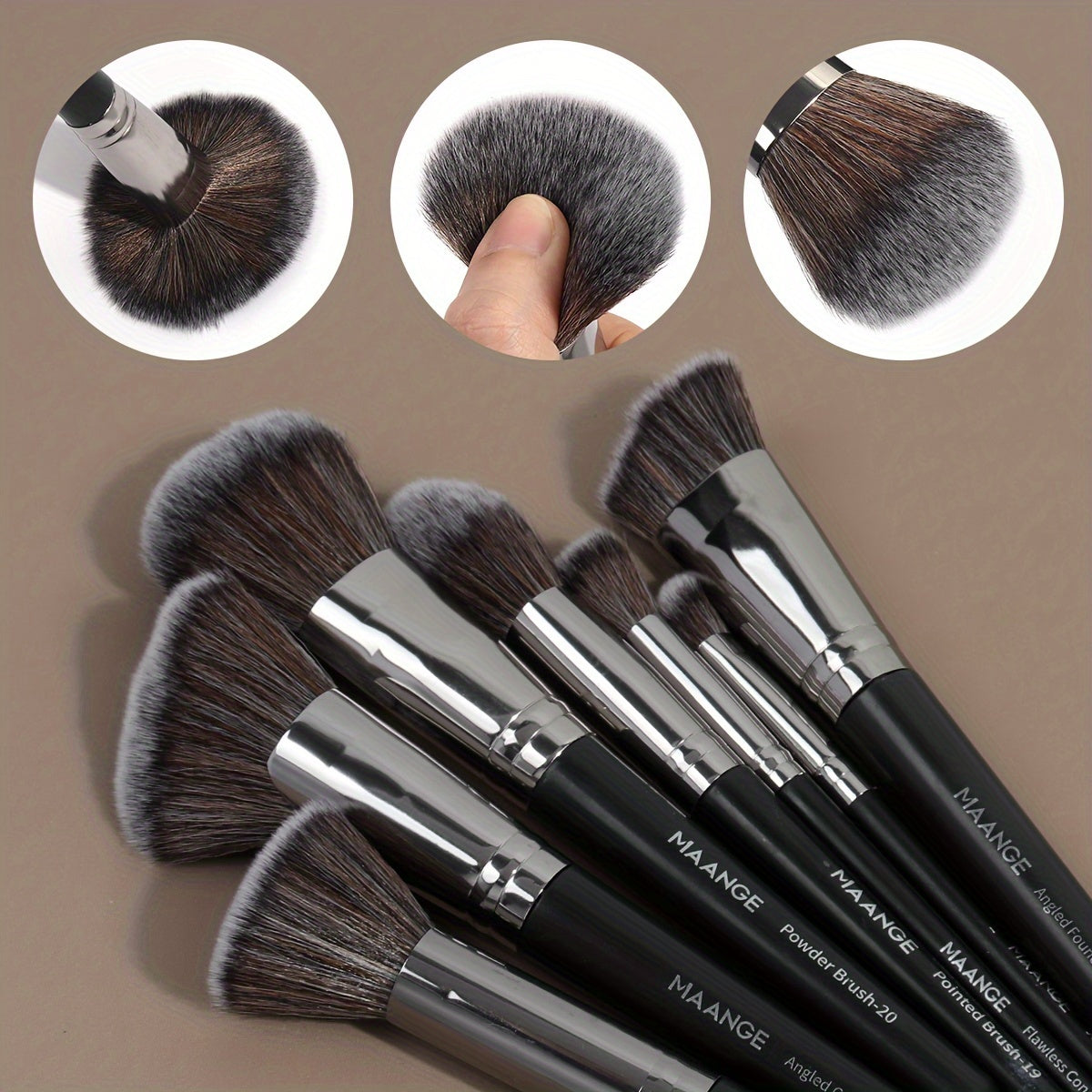 MAANGE 37pcs Makeup Tool Set with a Box, Including 25 Makeup Brushes And 12 Sponge Accessories, Perfect for Valentine'S Day And Mother'S Day Gifts, Portable for Travel.
