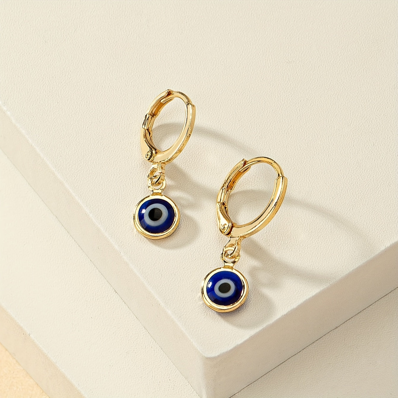 Devils Eye Dangle Earrings - Whimsical Cartoon Character Design, Durable Plated Jewelry Construction, Dangle Earrings with Hypnotic Movement - Irresistibly Cute and Quirky, Creatively Designed for Fashion-Forward Women, Uniqu
