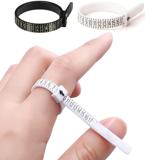[Ring Size Measuring Tool] Reusable Finger Measuring Tool with Scale | Ring Size Measuring Tape for US Sizes - 1pc