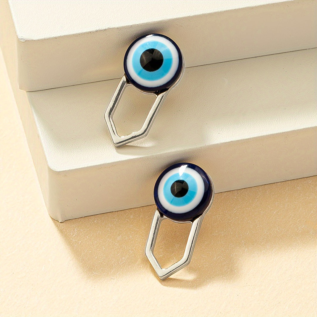 Devils Eye Dangle Earrings - Whimsical Cartoon Character Design, Durable Plated Jewelry Construction, Dangle Earrings with Hypnotic Movement - Irresistibly Cute and Quirky, Creatively Designed for Fashion-Forward Women, Uniqu
