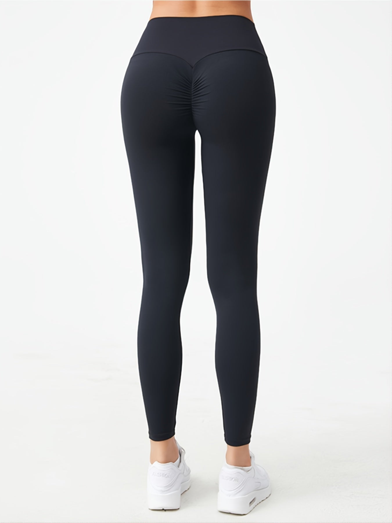 High Waist Yoga Pants with Booty Scrunch, Stretchy Fitness Leggings for Women, Activewear for Workout and Gym, Hip Lifting Benefits