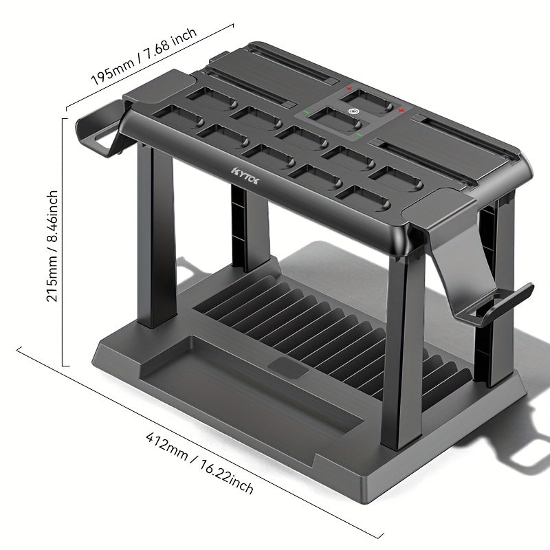 For Switch Handle Multifunctional Accessories Kit Storage with Card Slot and Charging Bracket for Game CD Cassette