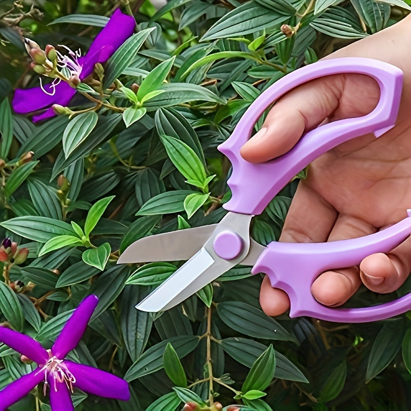 SUMYOUNG Professional Pruning Shears, Ambidextrous Comfort Grip Handles, Classic Style, Stainless Steel Blades, Manual Garden Scissors for Flower Arranging, Gardening Trimming, Plant Pruning, Fruit Picking