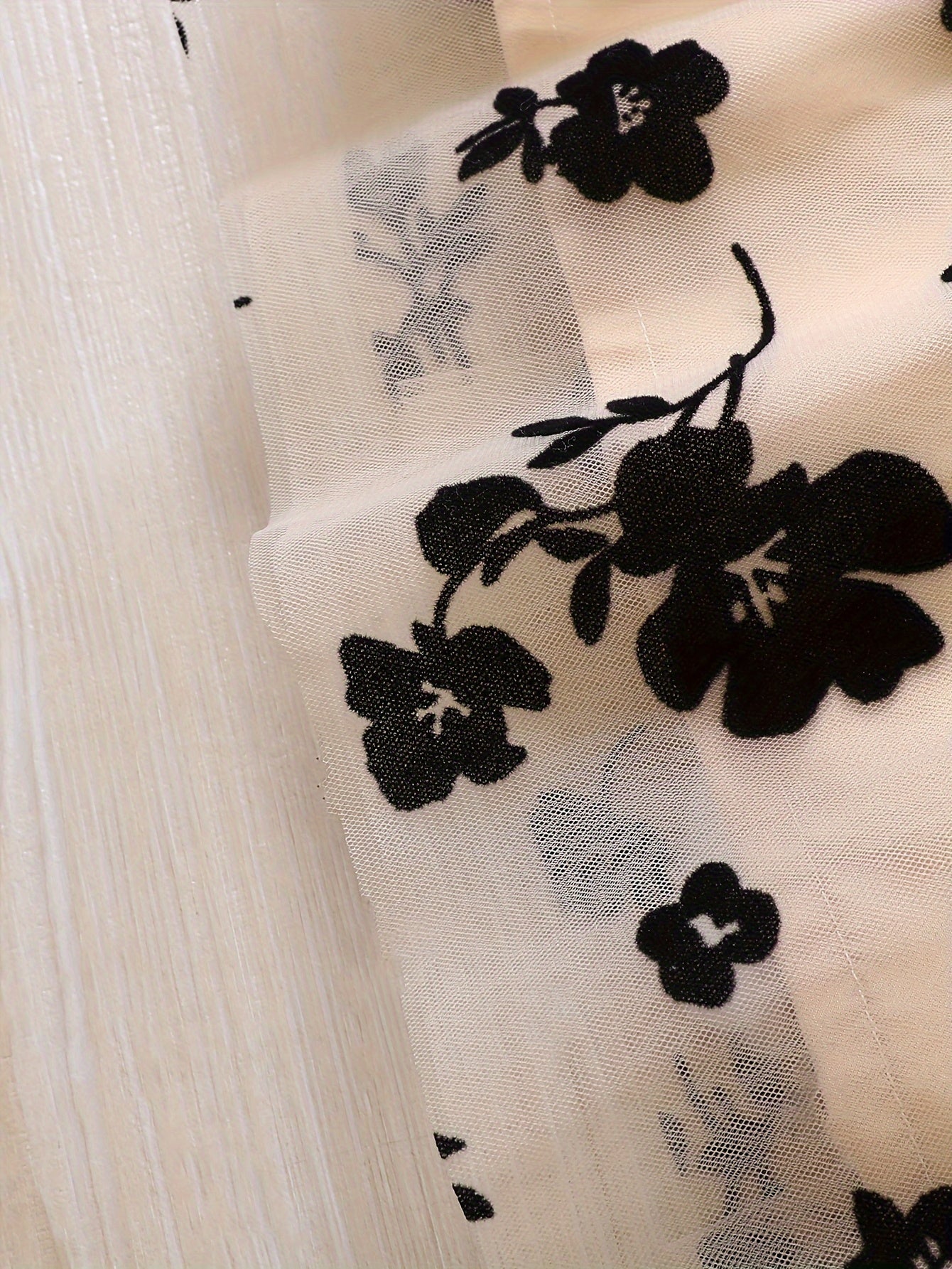 Splicing Flower Graphic Cami Tutu Dress Girls Summer Clothes Party Gift