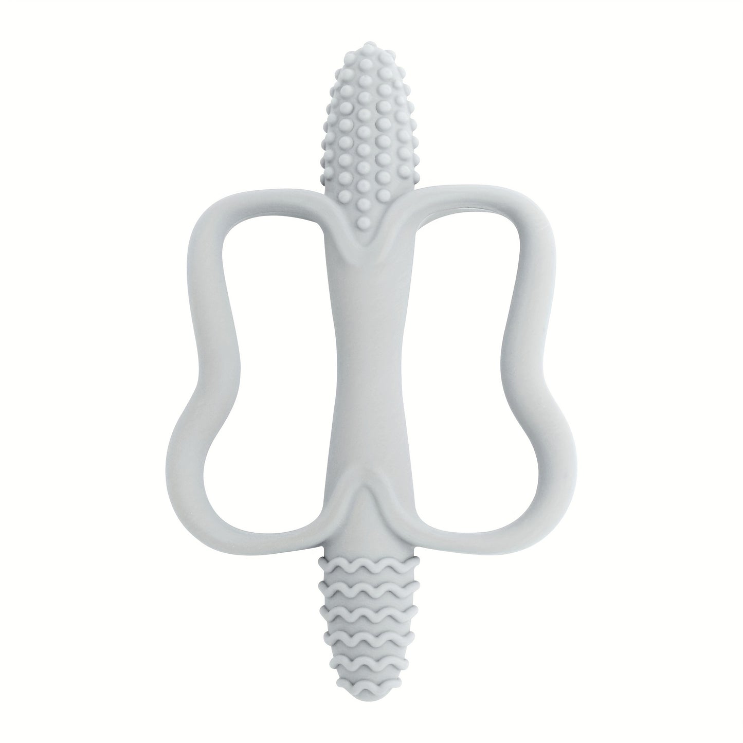 [Silicone Teether] Silicone Baby Toy Teether with Handle | Integrated Corn-Shaped Teether, Available in 6 Colors