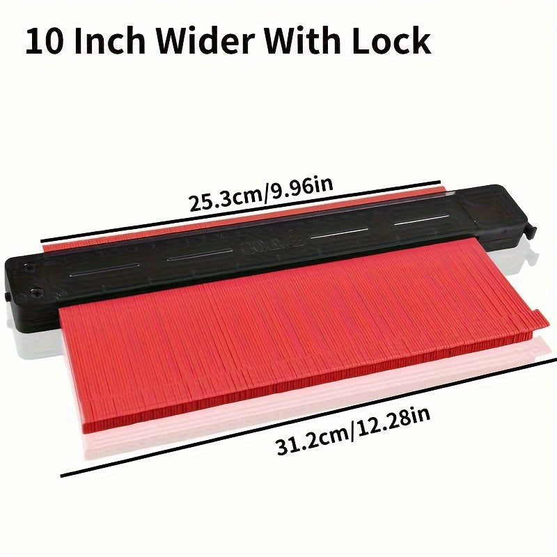 GOXAWEE Contour Gauge Profile Tool, 12.7cm/25.4cm Adjustable Lock, Precisely Copy Irregular Shape Duplicator For Flooring, Construction, Carpenter, DIY Handyman