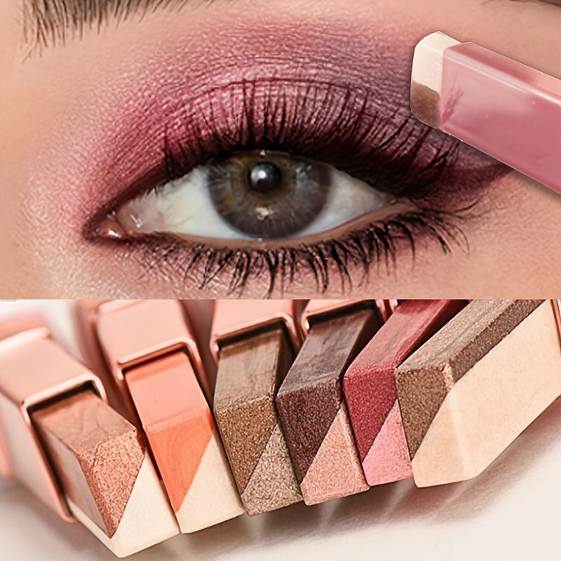 Double Color Gradient Eyeshadow Stick Waterproof And Long-Lasting Eye Makeup