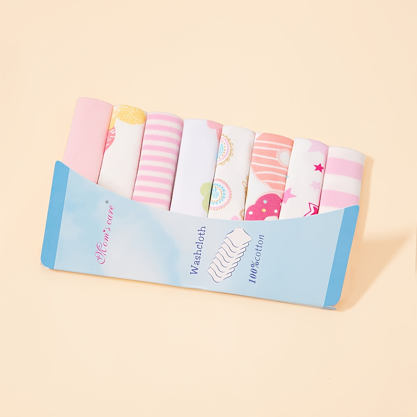 8pcs Adorable Baby Nursing & Feeding Towel Set - Soft, Absorbent, Multi-Use Washcloths, Bibs & Burp Cloths - Gentle on Sensitive Skin, Unisex for Boys & Girls - Perfect Gift for Baby Showers, Christmas, Halloween, Thanksgivin