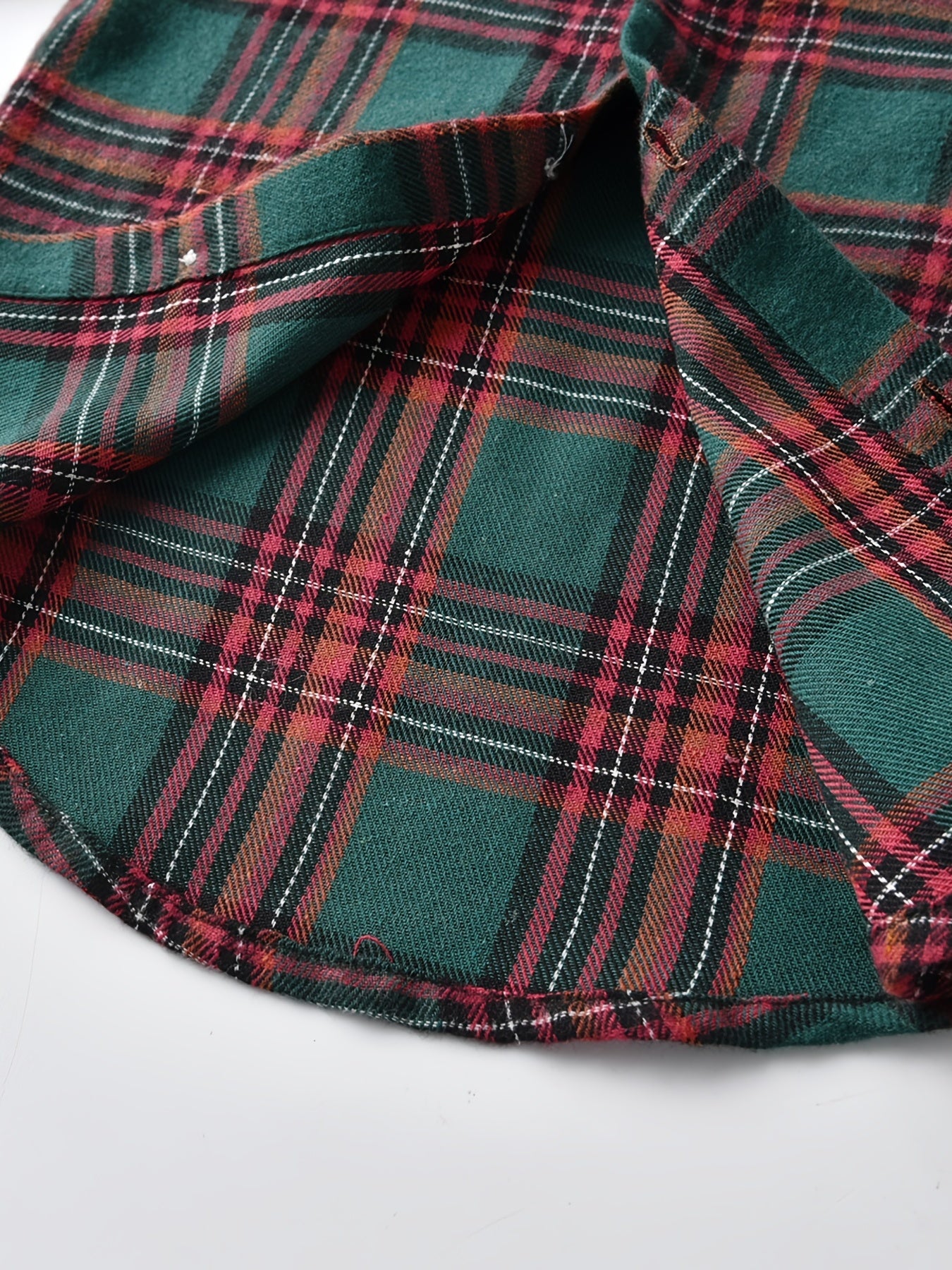 Boy's Fashion 2pcs Co Ord Set, Comfy Long Sleeve Lapel Collar Button Shirt With Plaid Pattern & Suspender Trousers, Christmas Festive Style Suit, Ideal For Christmas Party, Autumn/Winter Daily & Outdoor Wear