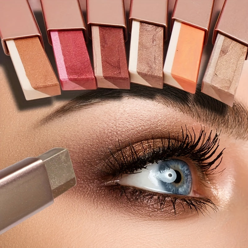 Double Color Gradient Eyeshadow Stick Waterproof And Long-Lasting Eye Makeup