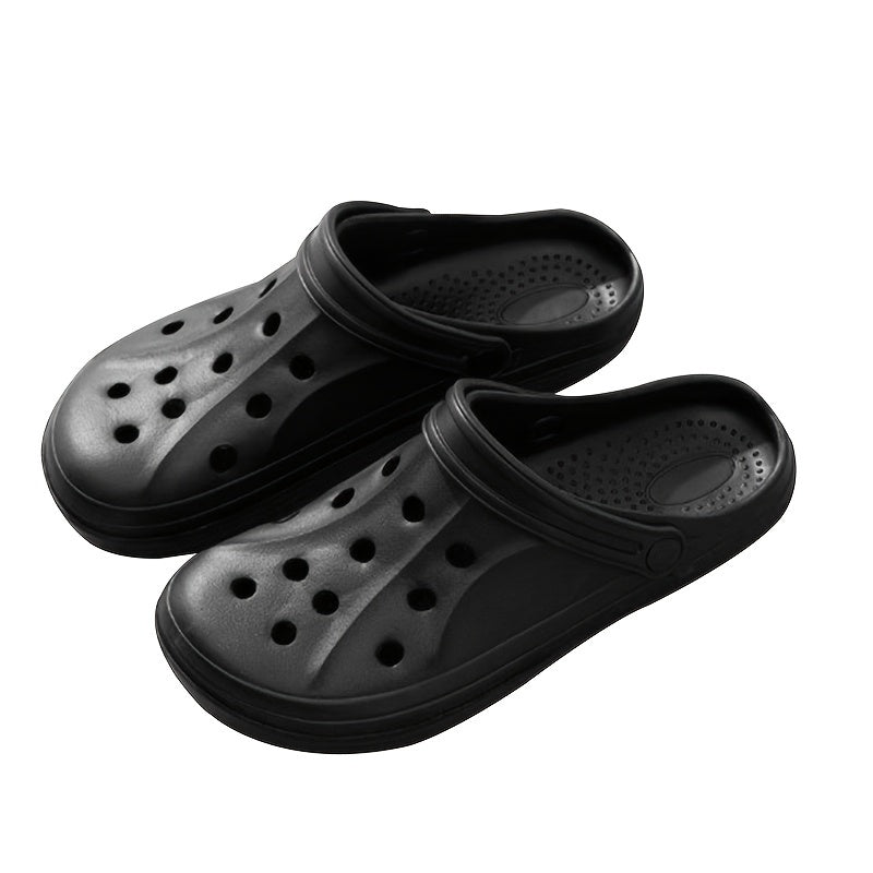 [Comfortable EVA Clogs] Comfortable EVA Clogs - Non-Slip, Breathable Slide Sandals | Gray, Blue, and Black for Indoor/Outdoor Use, Spring/Summer/Fall, Strappy Sandals