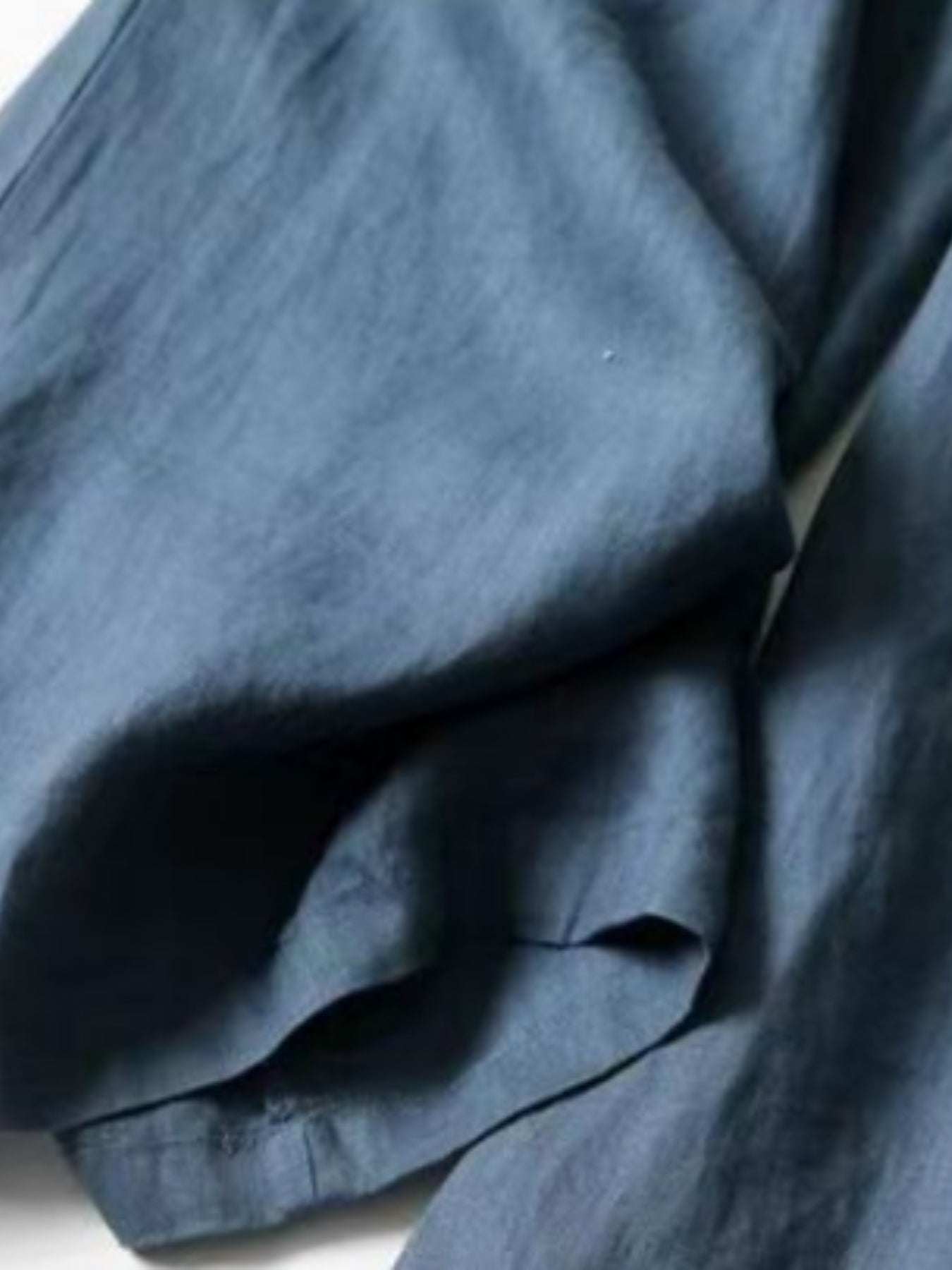 Linen Wide-Leg Ankle Pants, Breathable Thin Loose Linen Skirt Pants, Ethnic Style Vintage Trousers