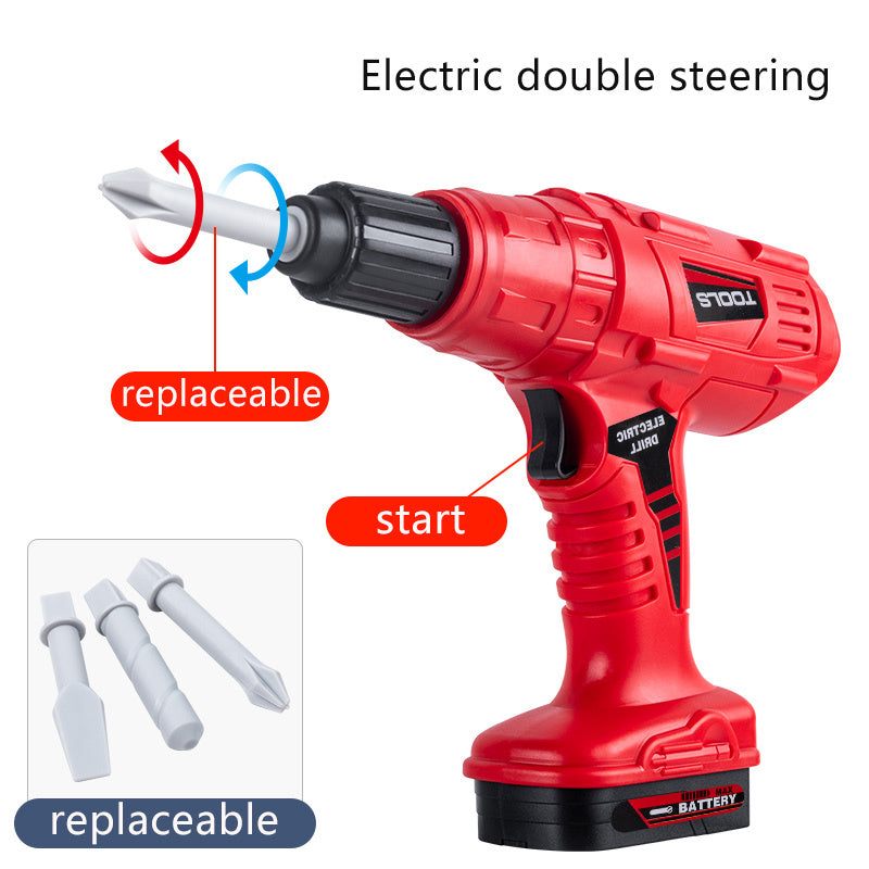 Electric Toy Drill Set: Stimulate Your Child's Imagination With This Fun Construction Studio Toy!, Halloween, Christmas, And Thanksgiving Day Gift