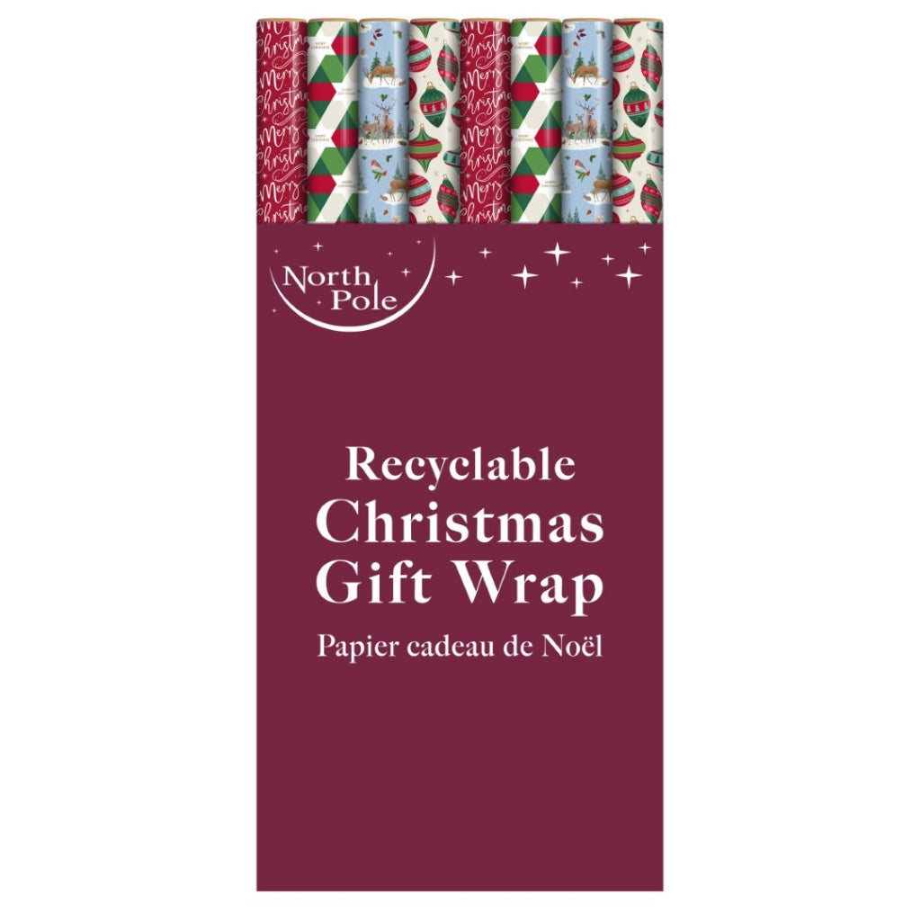 Christmas Contemp Gift Wrapping Paper 7m
