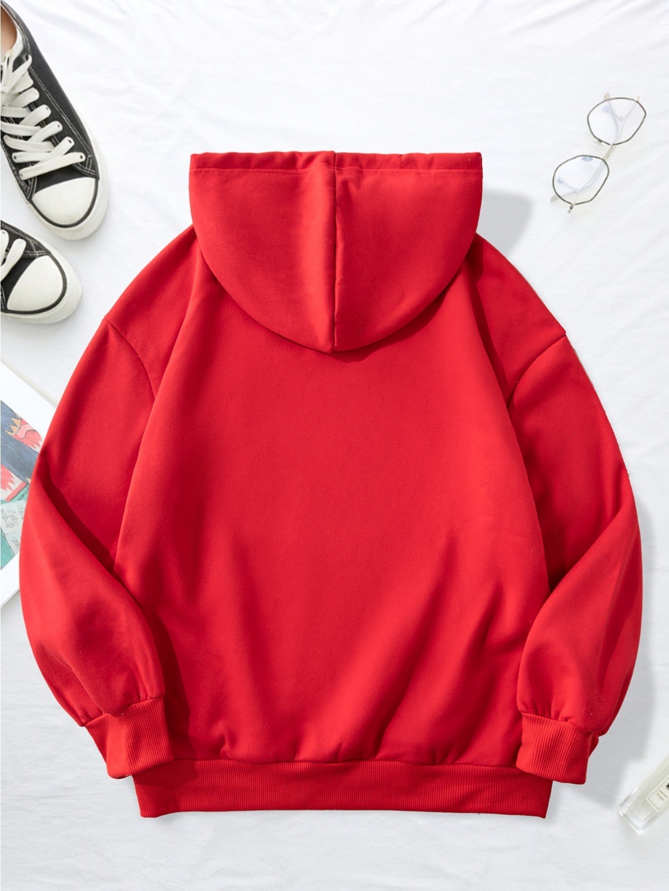 Women's Highland Cow Print Fleece Hooded Sweater - Thickened Winter Warmth, Cozy Plush Lining, Casual Retro Pullover with Pocket, Pink Scottish Cow Design, Sizes XS-XXL (Machine Washable) for Spring, Fall & Winter Layering