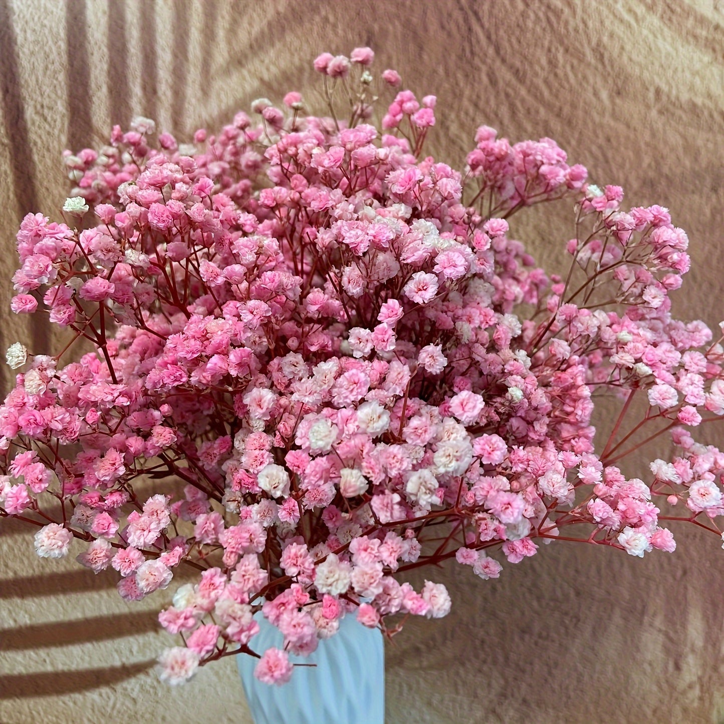 3 Bunches Light Pink Preserved Youngsters's Breath - Long-Lasting Dried Gypsophila for Vase Arrangements, Home Decor, Photo Props & Boho Weddings