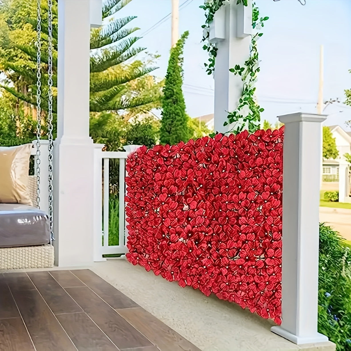 Artificial Flower Wall Panel, Realistic Flowers for Wedding Birthday Party Bride Gift Party Home Decoration