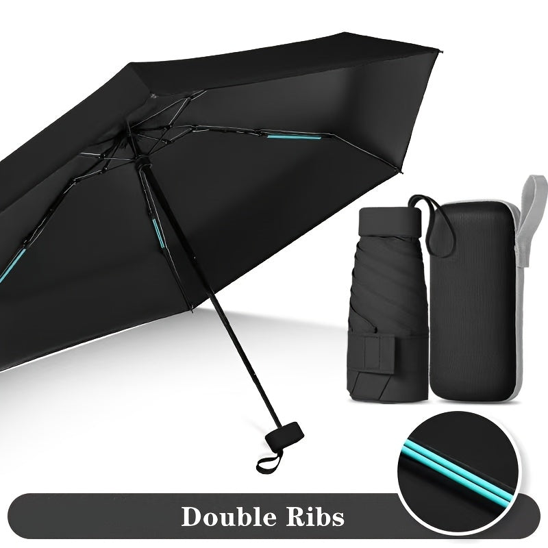 [Portable Mini Pocket Umbrella] Lightweight Portable Multi-Color Foldable Mini Pocket Umbrella | High-Quality Travel Umbrella for Christmas, Valentine's Day, Mother's Day, Women's Day, Ramadan, and Birthday Gifts