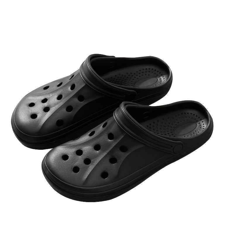 [Comfortable EVA Clogs] Comfortable EVA Clogs - Non-Slip, Breathable Slide Sandals | Gray, Blue, and Black for Indoor/Outdoor Use, Spring/Summer/Fall, Strappy Sandals