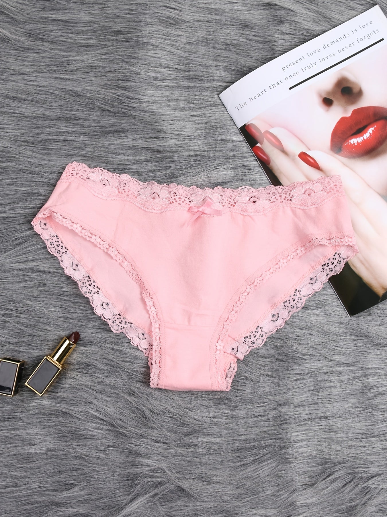 6 pcs Breathable Lace Low Waist Women's Briefs - Fresh and Comfortable Bikini Panties