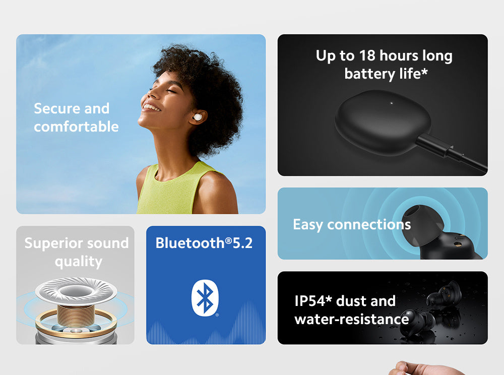 Xiaomi Redmi Buds 3 Lite Wireless 5.2 Earbuds Mini Earphones Wireless Headphones With Microphone Sport Running Stereo
