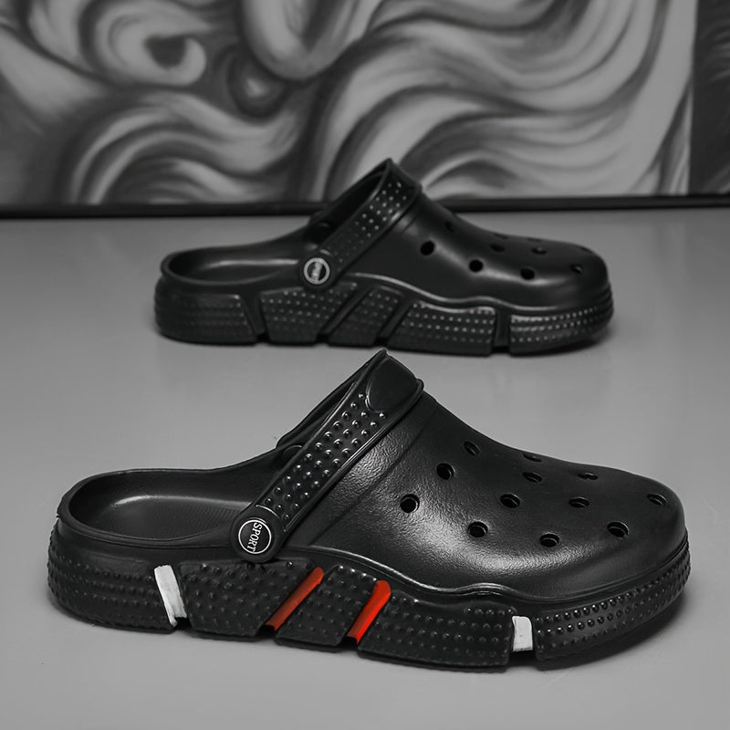 Unisex Clogs, Garden Shoes, Lightweight Non Slip Slides Slippers, Casual Hollow Out Beach Sandals, adult's footwear