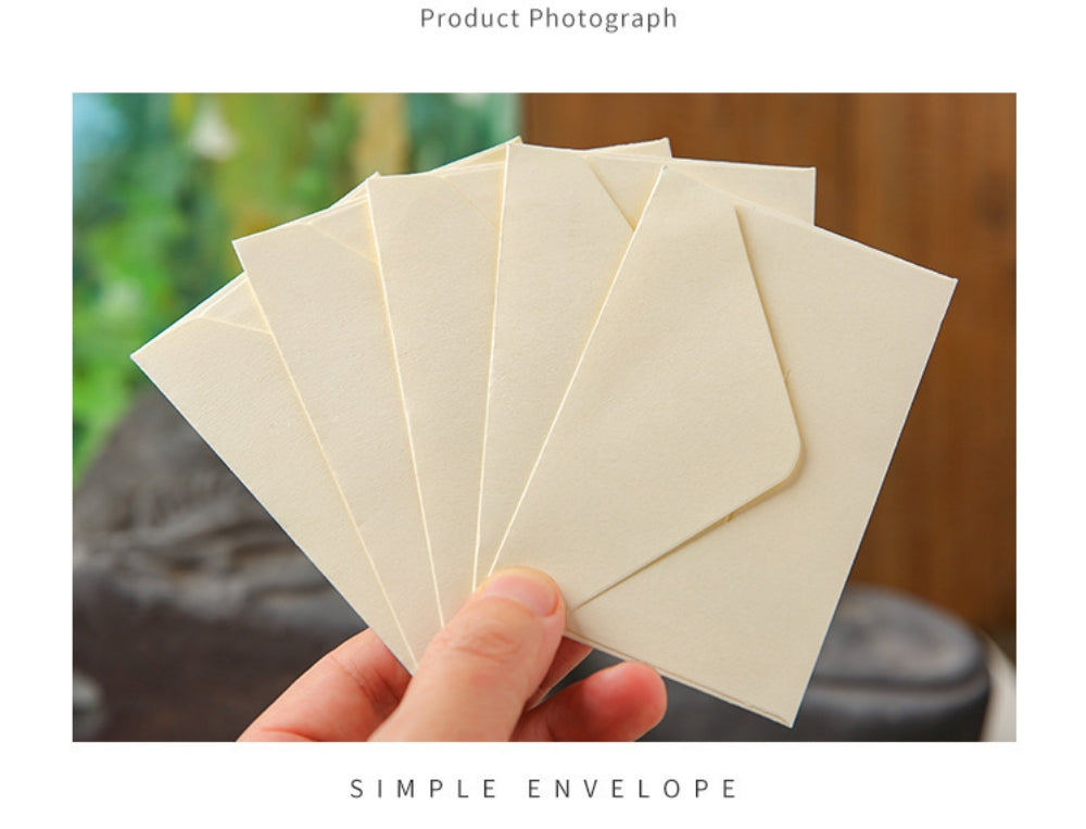 50pcs Kraft Paper Vintage Square Mini Envelopes, Self-Sealing Greeting Card Holders for Thanksgiving & Everyday Use