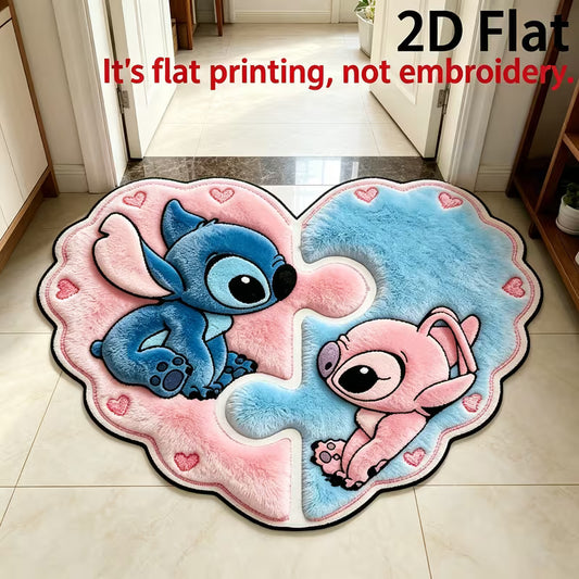 Heart Shape Stitch & Angel Mat