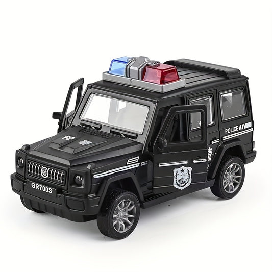 Toy Car Inertia Drop Resistant Openable Door Police Car Fire Truck Model Off-road Small Car