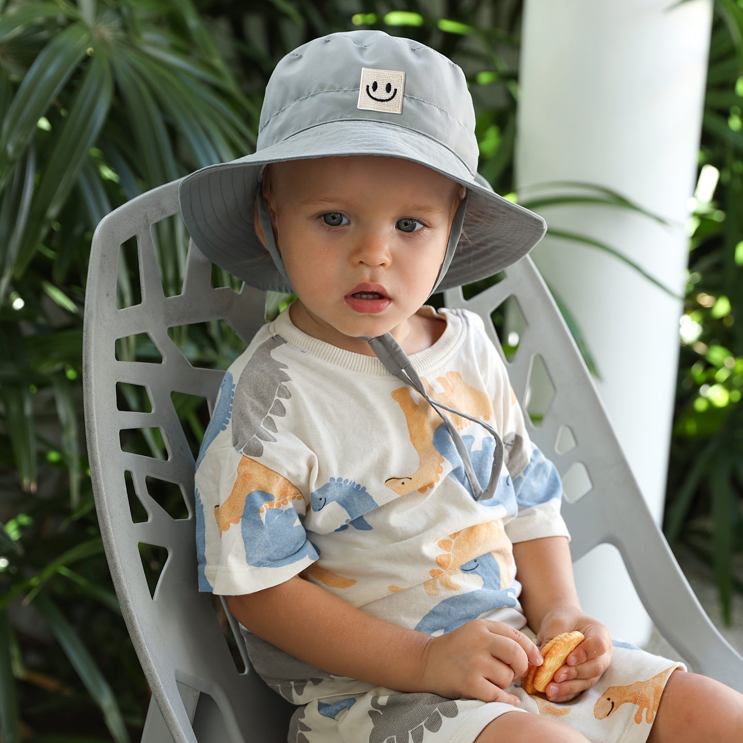 1pc Baby Sun Hat, Toddler Summer Sun Protection, Wide Brim Bucket Beach Hats For Baby Boy And Girl, Adjustable Kid Cap