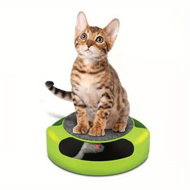 Keep Your Cat Entertained for Hours with this Interactive Turntable & Scratch Board Toy!