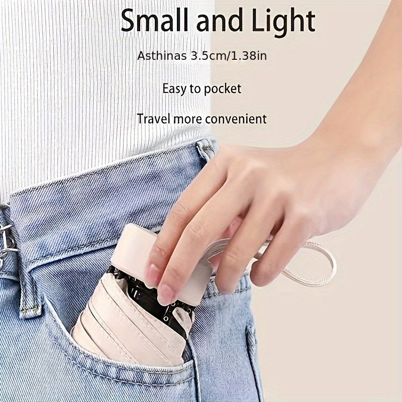 [Portable Mini Pocket Umbrella] Lightweight Portable Multi-Color Foldable Mini Pocket Umbrella | High-Quality Travel Umbrella for Christmas, Valentine's Day, Mother's Day, Women's Day, Ramadan, and Birthday Gifts