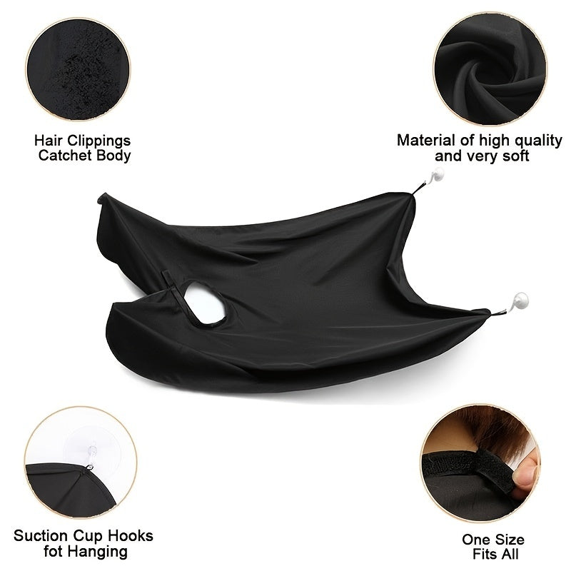 Men's Shaving Apron Beard Catcher Cape Grooming Bib Facial Hair Removal Adult Bib Razor Cleaning