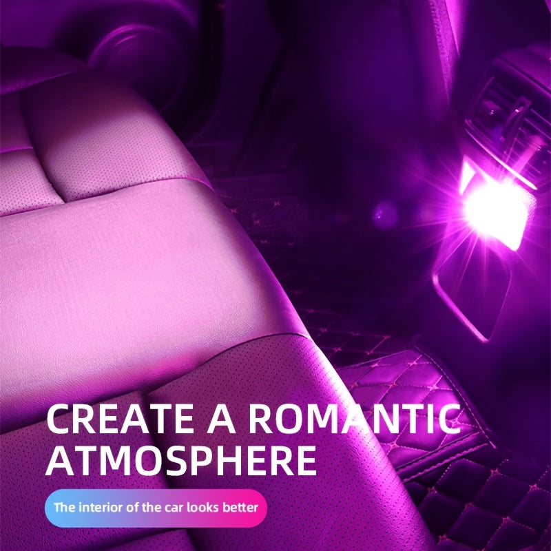 Car Mini USB LED Atmosphere Light Indoor Environment Decoration Mood Light Car PC Computer Portable Light Plug And Play Super Bright