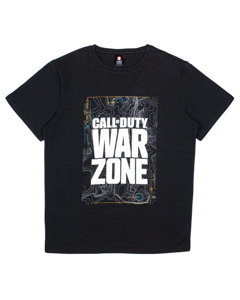 Call Of Duty Warzone Black Map T-Shirt