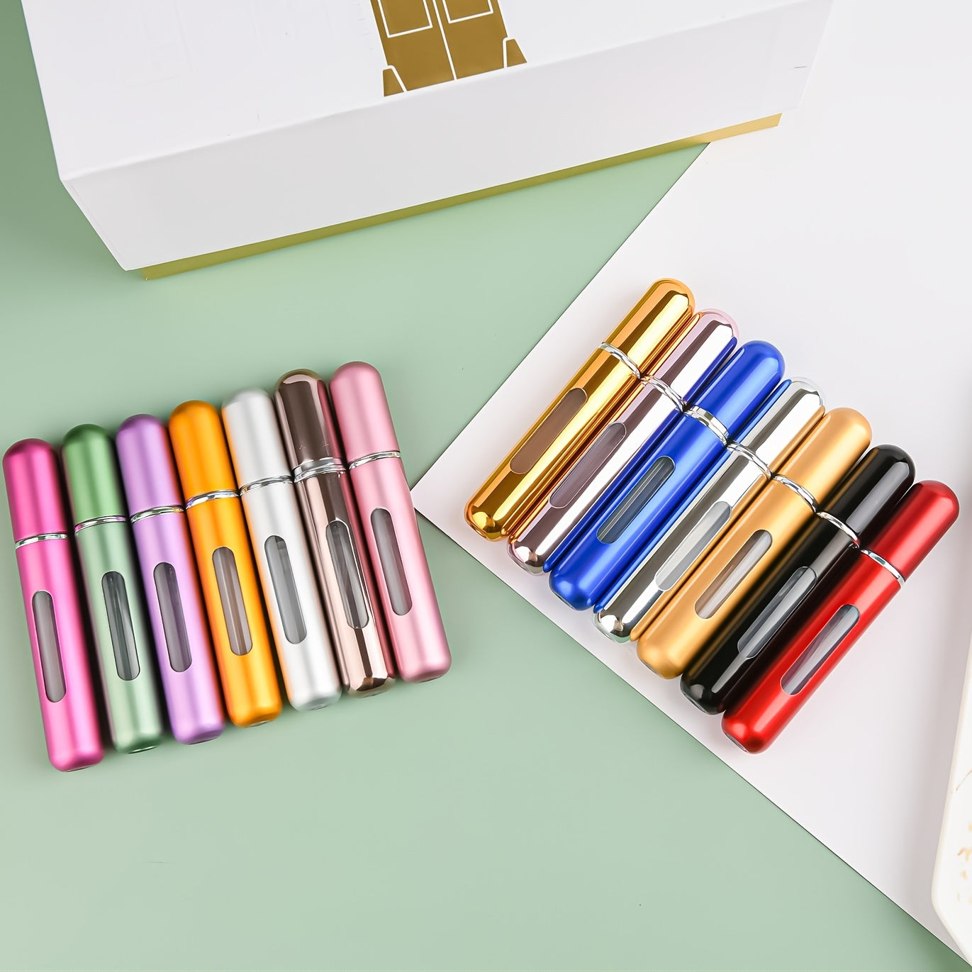 1/5pcs Perfume Bottle 5ml Travel Portable Bottle Cosmetic Spray Bottle Empty Bottle Self-pumping Press Spray