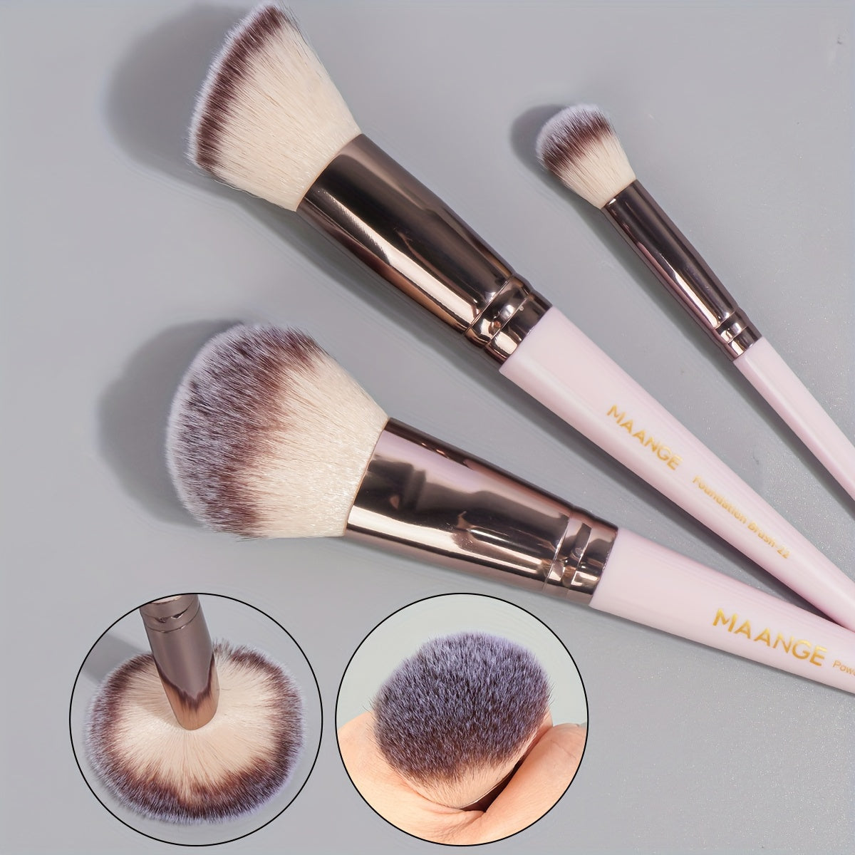 MAANGE 30pcs Professional Makeup Brush Set Foundation Brush Blush Brush Loose Powder Brush Eyeshadow Brush Complete Makeup Tool Set Suitable for Beginners and Professional Makeup Artists Portable Gift Set for Beginners Basic