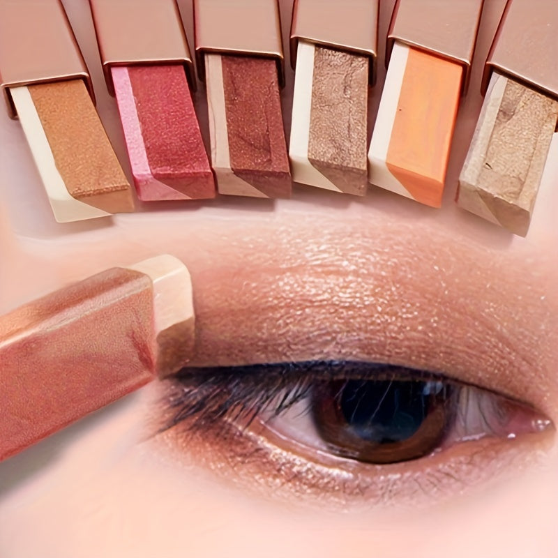 Double Color Gradient Eyeshadow Stick Waterproof And Long-Lasting Eye Makeup