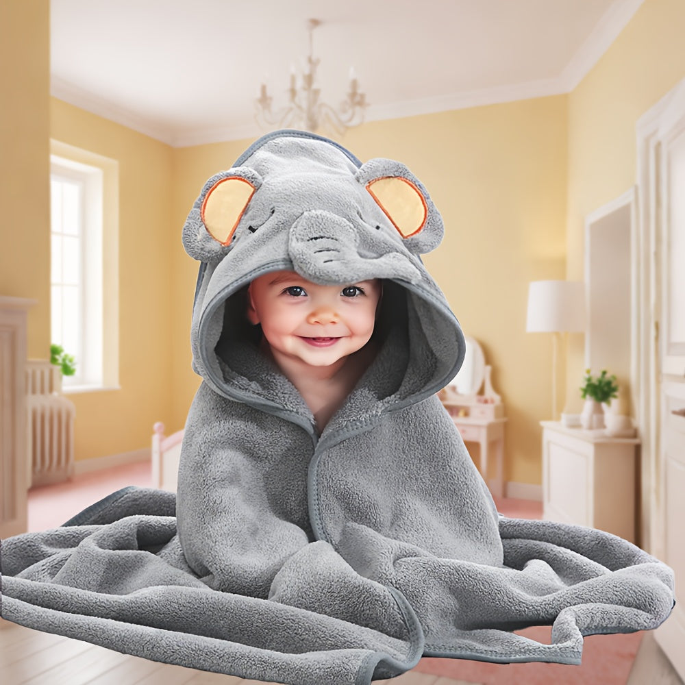 Baby Bath Towel, Swim and Beach Use, Cute Kids' Sandbag Single, Quick-Dry Coral Fleece Bath Towel, All-Season Use, Bath Towel for Kids