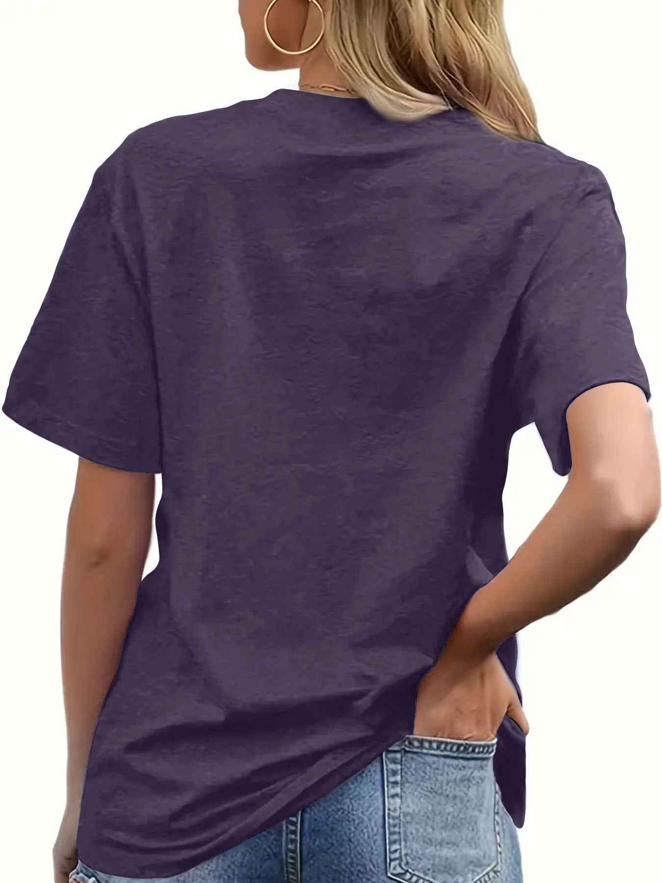 Women's Fashion T-shirt, "Apparently I Have An Attitude Who Knew" Highland Cow Pattern Casual Short Sleeve Top