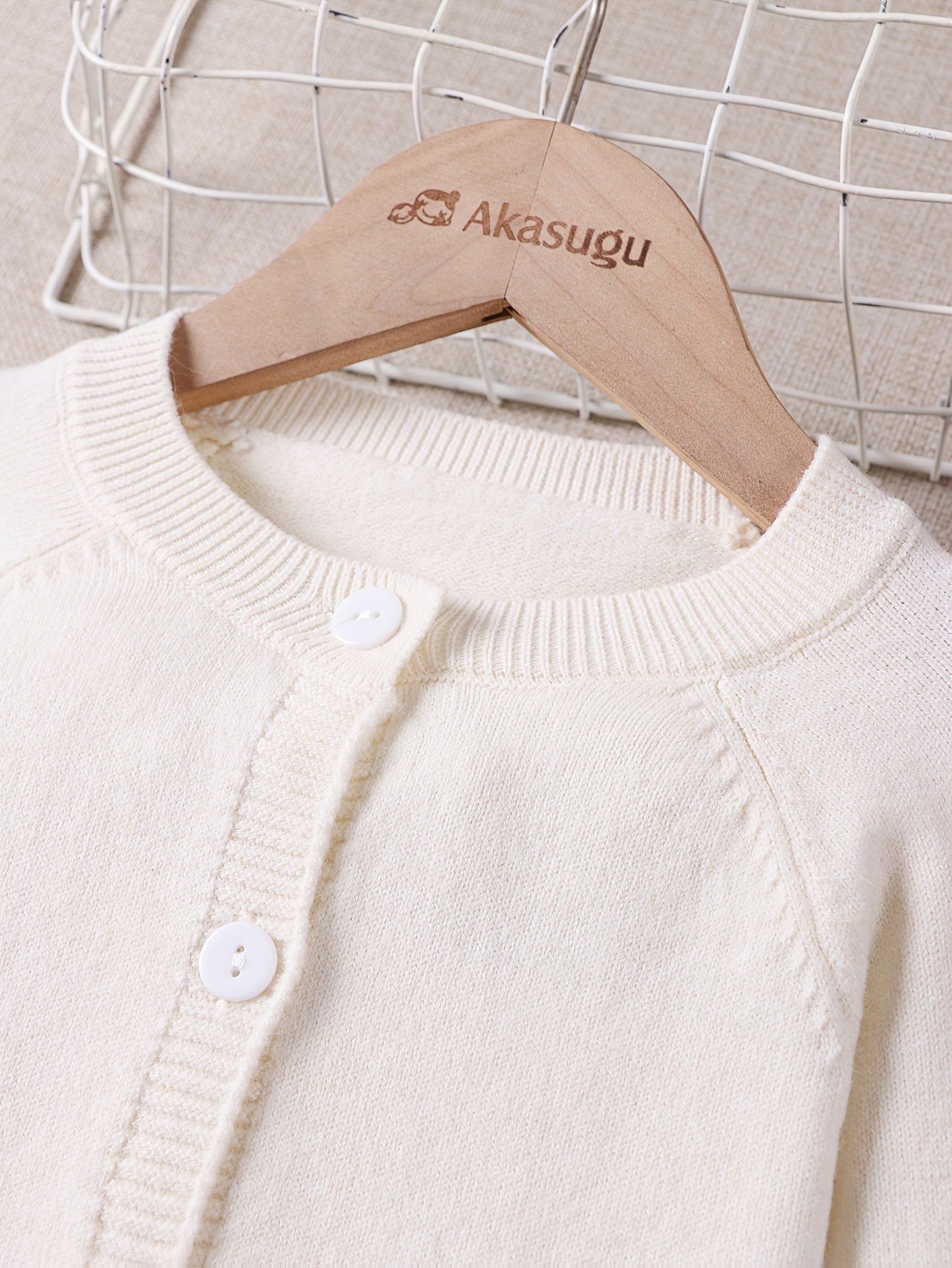 Girls' Beige Cardigan Sweater with Collar & Flower Patches - Sweet Smock Dress Style Jacket, Soft Button-Front Closure for, Parties, - Cozy Fall Winter Outerwear (Pink/Yellow/Blue/Purple) - No-Sew Applique Design