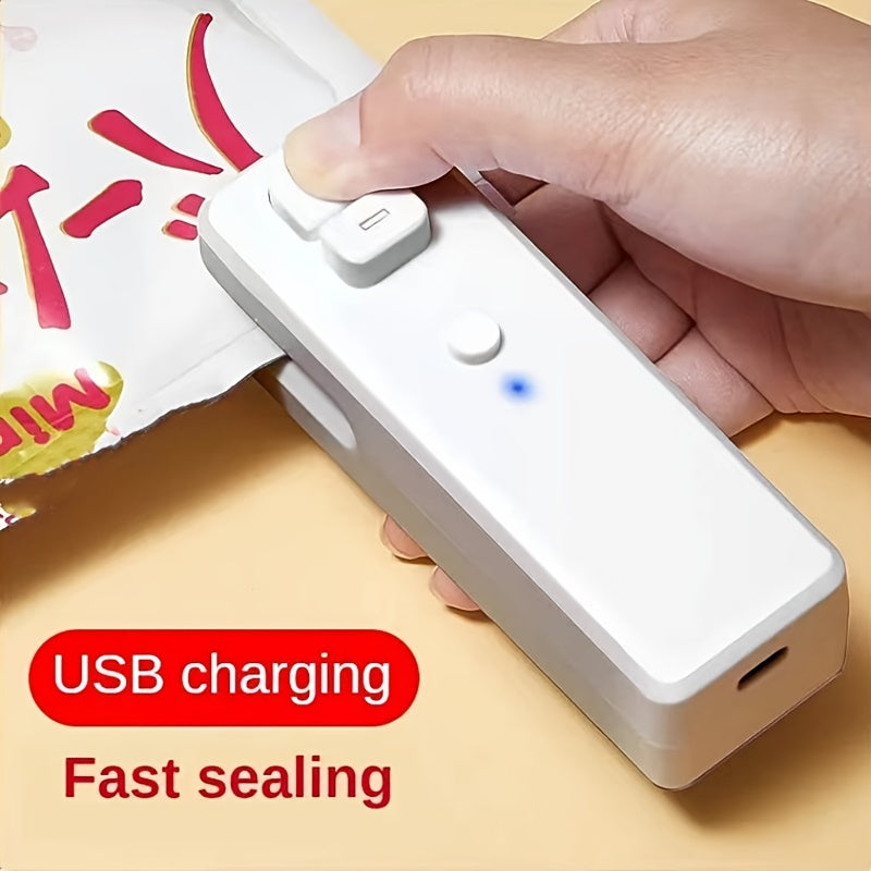 Food Bag Sealer, 2 IN 1 Portable Handheld Heat Seal And Cutter, Mini Food Sealers For Storage