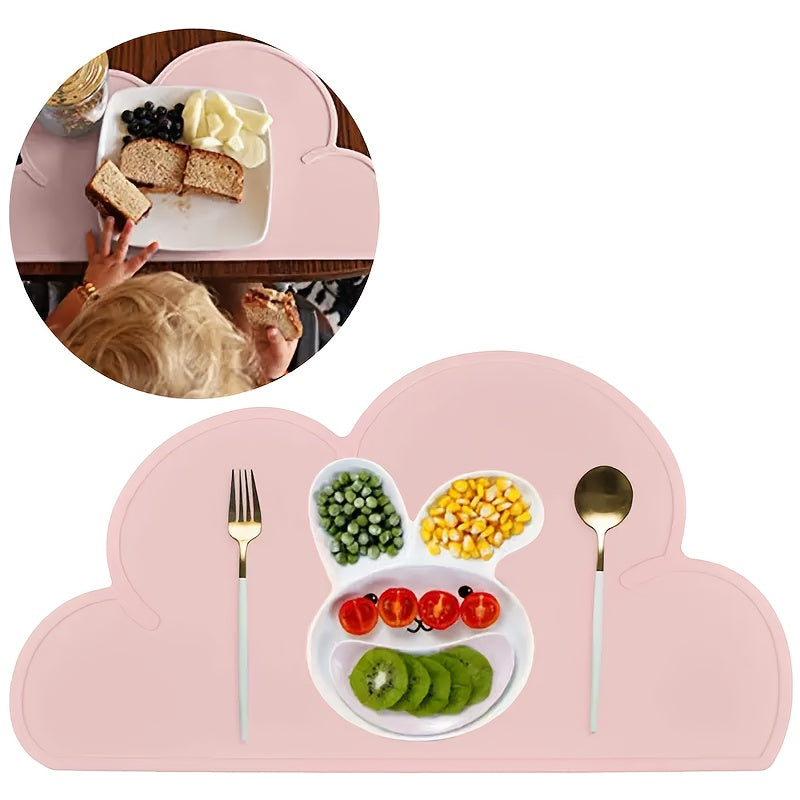 Kids Placemats, Silicone Baby Placemats for Kids Toddler Children Reusable Non-Slip Table Mats, Baby Food Mats for Restaurant