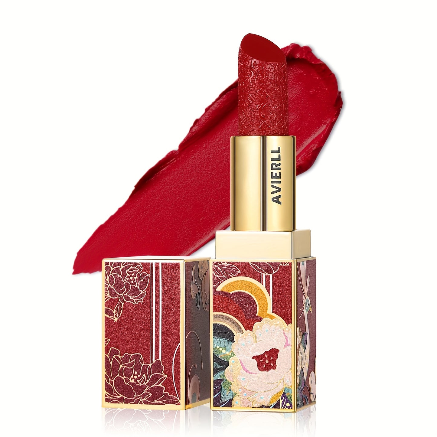 Exquisite Matte Velvet Lipstick Set - Moisturizing, Non-Sticky, Smudge-Proof, Waterproof, Lipstick - Perfect Festival Gift For Women - Chinese Traditional Printed Valentine's Day Gifts, Lunar New Year Gifts