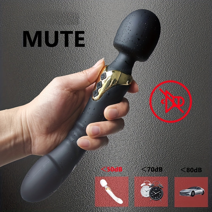 Dildo - Dildo - Freegege 10-Mode AV Vibrator Dildo for Women - Rechargeable Silicone G-Spot Stimulator with 3 Speeds, 3 Modes & 3 Attachments, Ergonomic Design for Clitoral & Vaginal Pleasure, Discreet Adult Toy for Couples,