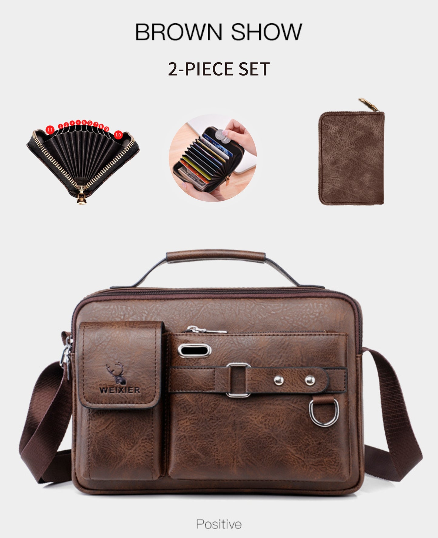 Men's Single-Shoulder Bag, Crossbody Bag, Business Messenger Bag, Shoulder Bag, Handbag, Casual Bag for Men