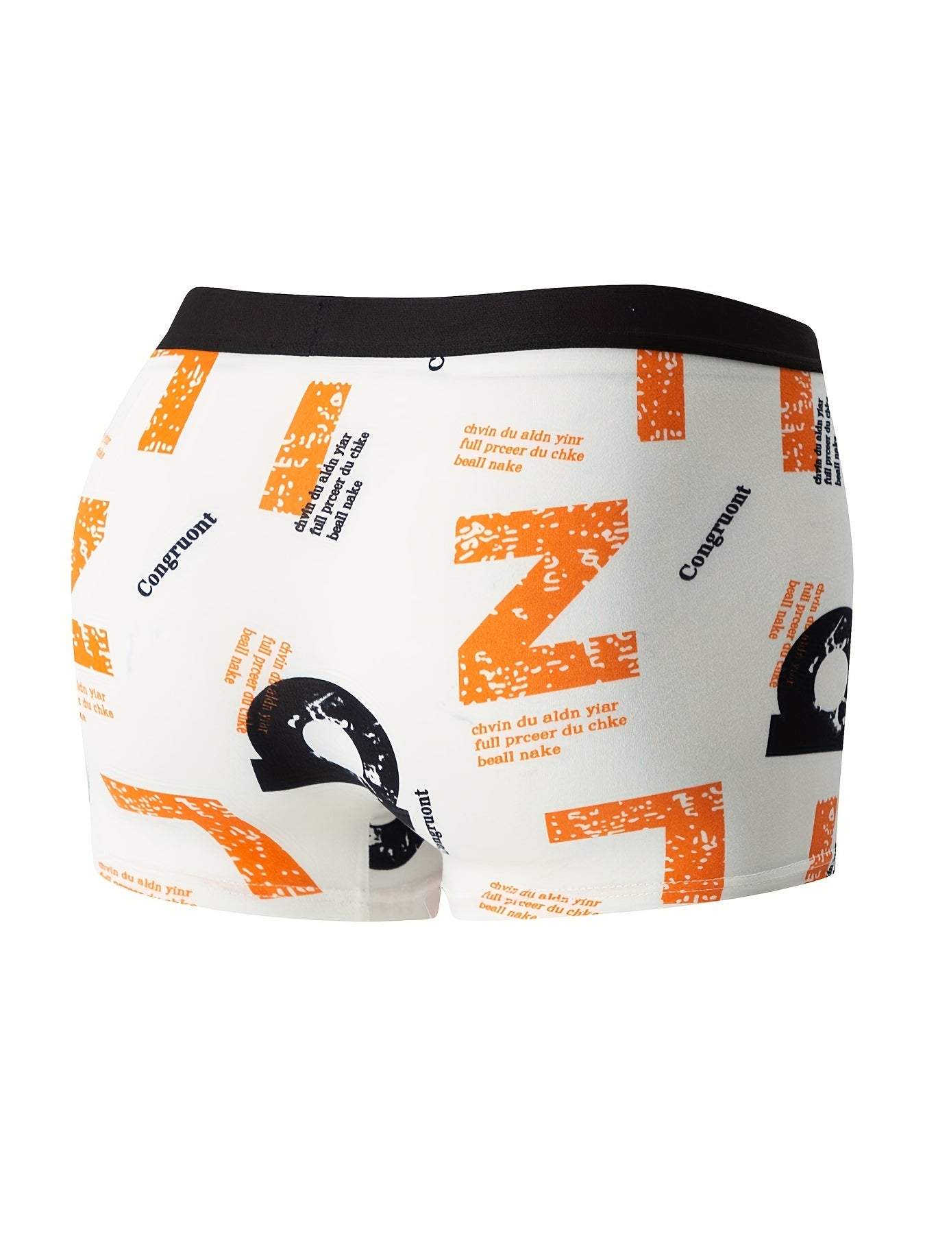 4pcs Flower Pattern Men's Underwear Boxers, Casual Boxer Briefs Shorts, Breathable Comfy Stretchy Boxer Sports Shorts
